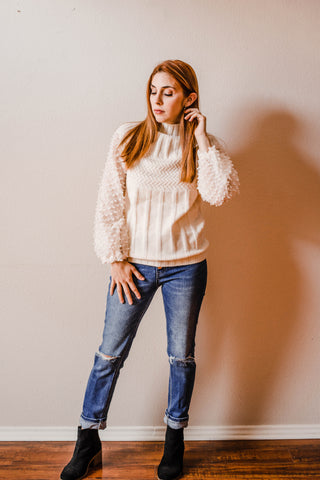 Arianna Mock Turtleneck Sweater