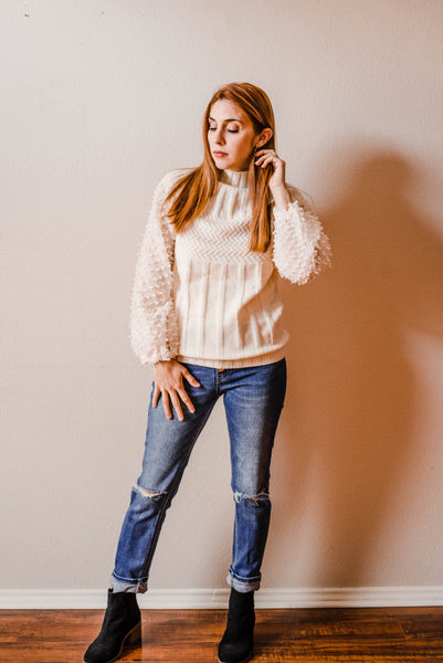 Arianna Mock Turtleneck Sweater