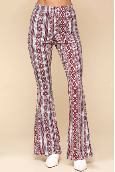 Bella Printed Bell Bottoms