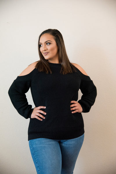 JoJo Cold Shoulder Sweater