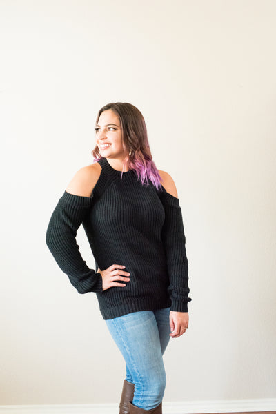 JoJo Cold Shoulder Sweater