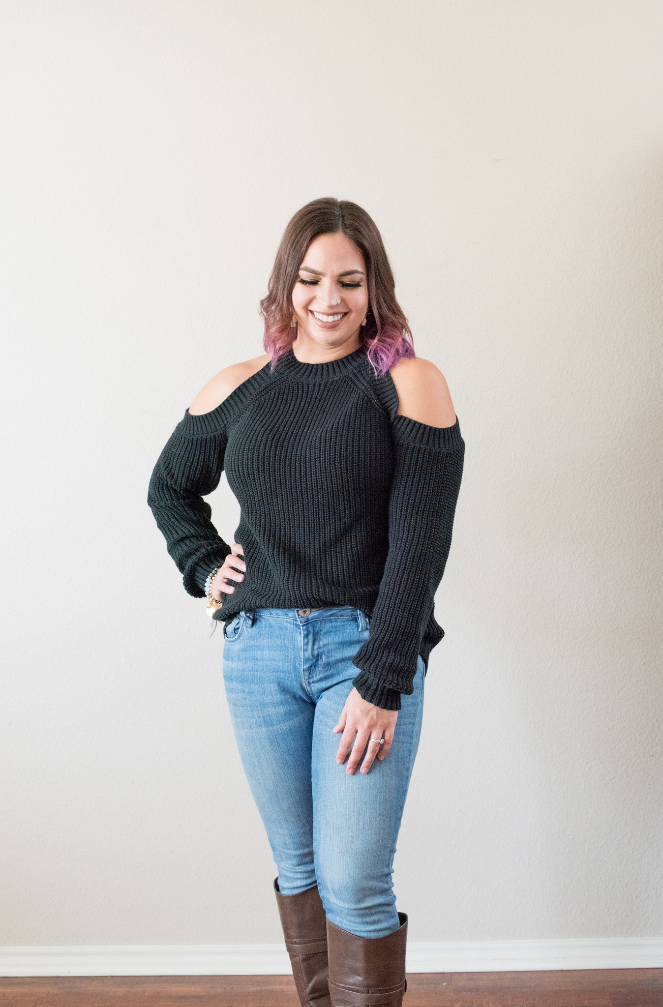 JoJo Cold Shoulder Sweater