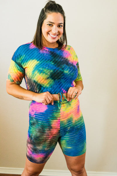 Live & Let Tie  Dye Loungewear Set