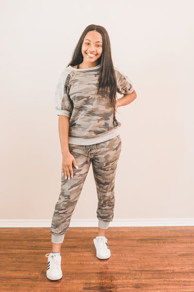 Marie Camo Sweat Pant