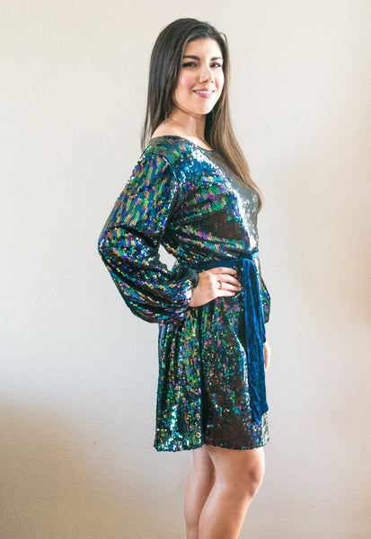 Nova Sequin Shift Dress