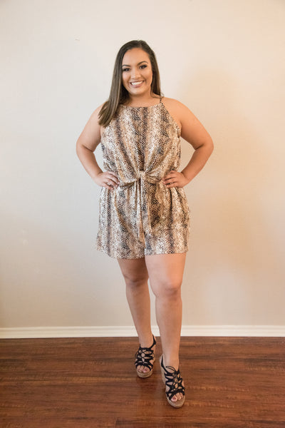 Willa Snakeskin Romper