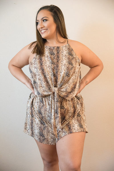 Willa Snakeskin Romper